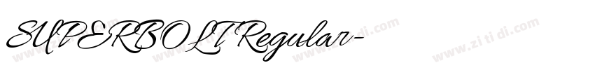 SUPERBOLT Regular字体转换